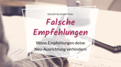 Titelbild falsche Empfehlungen