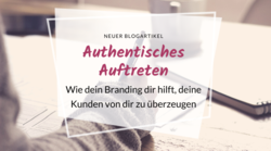 Titelbild authentisch auftreten